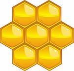 Honeycomb, isolated on white, eps8 format