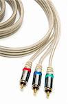 component video cable on a white background