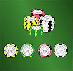 Poker Chips Illustration