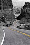 Bicentennial Highway at Hite bridge in Glen Canyon National Recreational Area