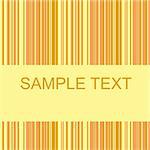 Retro stripe pattern with brown and yellow color