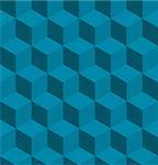 A seamless tilable blue isometric cube pattern. Designed to look at its best when tiled