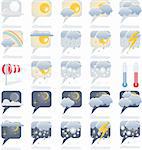 Day and night weather forecast icons