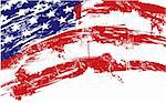 American flag background fully editable vector illustration