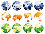 Globe of the World vector illustration