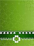 three and four leaf clover pattern