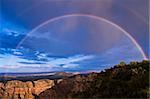 rainbow over Grand Canyon