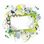 Floral frame beautiful