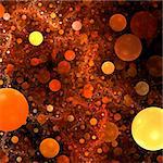 Abstract background. Orange - yellow palette. Raster fractal graphics.