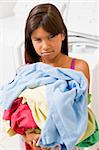 Young Girl Doing Laundry