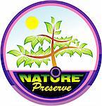 Preserve the nature tree emblem