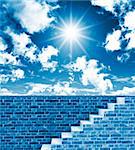 stair to be free nice 3d illustration background