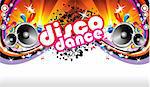 Disco Dance Music Colorful Background