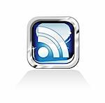 Glossy Blue Rss Feed Icon