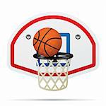 Vector Basketball Web Icon. Sport Series.