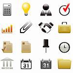 vector Business iconson white background