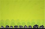 Green City Skyline. Vector Ecology Collection.