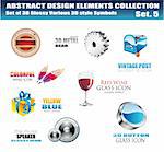 3D and 2D Various Design Elements Collection - Set 5