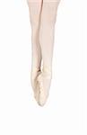 Young caucasian ballerina girl on white background showing various ballet steps and positions. Not Isolated