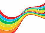 abstract rainbow wave line background .Vector illustration.