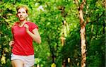 Woman trail runner, from a complete series of photos.