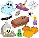 Various Halloween images 3 - vector illustration.