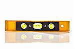 Yellow Spirit Level with copy space