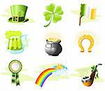 St. Patrick's Day icon set