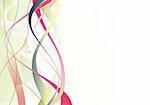 Vector illustration of abstract background made of colorful curved lines