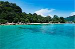 Blue beach à Pulau Perhentian en Malaisie.