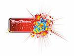 Colorful Christmas Cellebrations Greetings Card with space for text