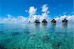 Eine vom Menschen verursachten Kapalai Insel exotische tropische Resort mitten im Ozean