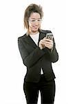 Businesswoman using Cell Phone