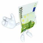 3D Euro Currency Character Concept