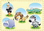 Animal Family, vector and cartoon illustration