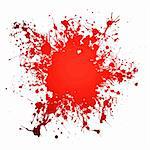 Red blood ink splat with room to add your own copy