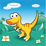 Baby Dinosaurs, cartoon and vector illustration
