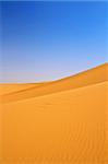 les dunes de sable, Erg Chebbi, Maroc, concentrer ensemble sur l'horizon