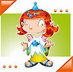 Little Fairy, cartoon and vector character
