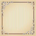 Elegant sepia tone frame inspired by Victorian era designs. Graphics are grouped and in several layers for easy editing. The file can be scaled to any size.