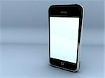 render of a touch screen cellphone.