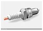 Spark plug vector