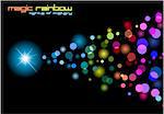 Macig Rainbow Glitter Colorful Background