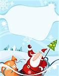 vector illustration of a Santa Claus