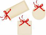 Blank gift tags with blank area for text