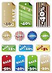 Promotion Shopping Marks - vector illustration