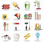 Construction and Building vector Icon Set. Easy To Edit Vector Image.
