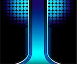 Beautiful 3D blue stripe with halftone background