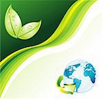 Environmental Earth Green Background for Flyers