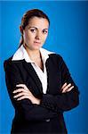 Portrait of a beautiful and young businesswoman
